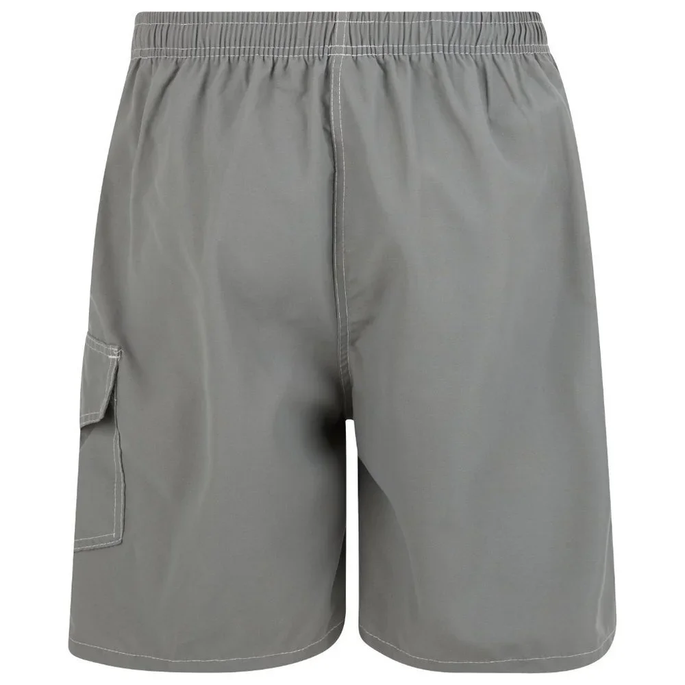 Men Swim Shorts, Swimming Trunks, 3 Pocket Cargo Swimwear, Olive